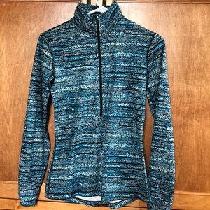 Blue Nike Pro Quarter Zip